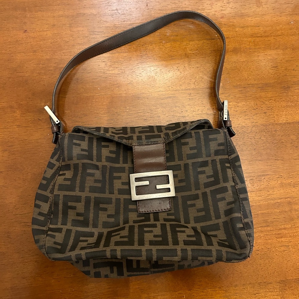 AUTHENTIC Fendi Zucca Baguette